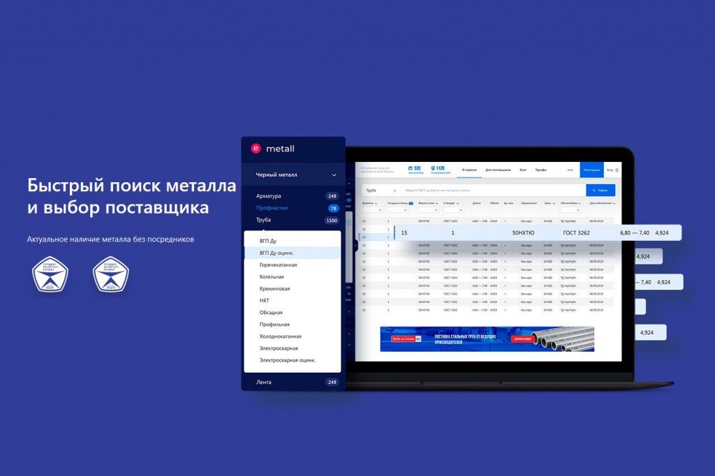 Специальная цифровая платформа помогает предприятиям экономить при покупке металлопроката